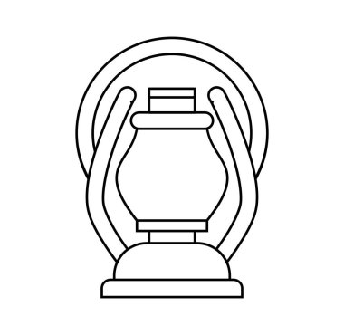 Ramazan Feneri Simgesi. Vektör İllüstrasyonu