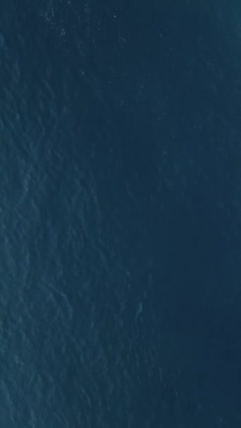 Vertikale Drohnenaufnahmen Der Meeresoberfläche Kamera Fliegt Über Die Ruhige See — Stockvideo
