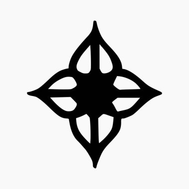 İslami Geometrik. Soyut mandala. Etnik dekoratif unsur. İslam, Arap, Hint ve Osmanlı motifleri