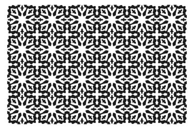 İslami Geometrik Desen. Soyut mandala. Etnik dekoratif unsur. İslam, Arap, Hint ve Osmanlı motifleri