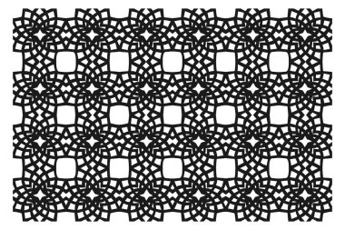 İslami Geometrik Desen. Soyut mandala. Etnik dekoratif unsur. İslam, Arap, Hint ve Osmanlı motifleri