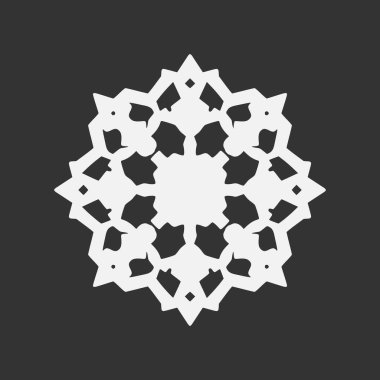 İslami Geometrik. Soyut mandala. Etnik dekoratif öge