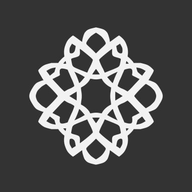 İslami Geometrik. Soyut mandala. Etnik dekoratif öge