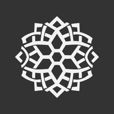 İslami Geometrik. Soyut mandala. Etnik dekoratif öge