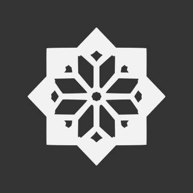 İslami Geometrik. Soyut mandala. Etnik dekoratif öge