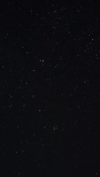 Calea Lactee Mișcă Peste Cerul Nopții Stars Time Lapse — Videoclip de stoc