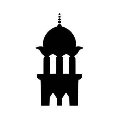 Bir cami kulesinin çizimi