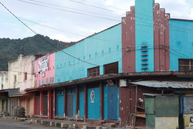 Gorontalo Şehri 'ndeki Eski Şehir Sabah Dağ Manzarası