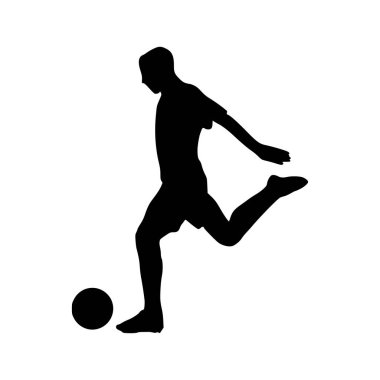 Futbolcu Silueti 'nin tasviri. Futbolcu