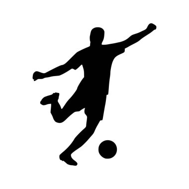 Futbolcu Silueti 'nin tasviri. Futbolcu