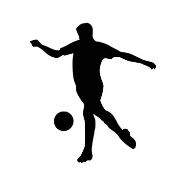 Futbolcu Silueti 'nin tasviri. Futbolcu