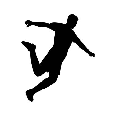 Futbolcu Silueti 'nin tasviri. Futbolcu
