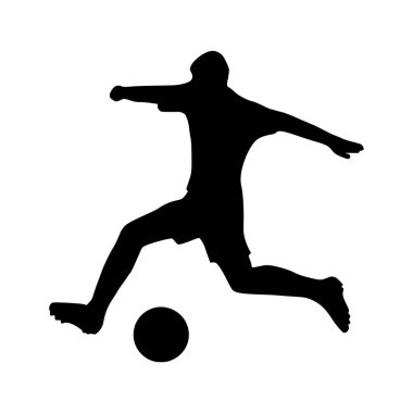 Futbolcu Silueti 'nin tasviri. Futbolcu