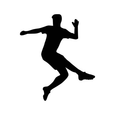 Futbolcu Silueti 'nin tasviri. Futbolcu