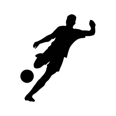 Futbolcu Silueti 'nin tasviri. Futbolcu
