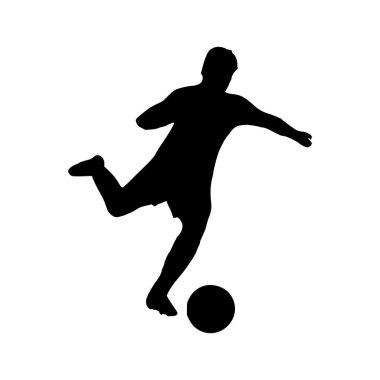 Futbolcu Silueti 'nin tasviri. Futbolcu
