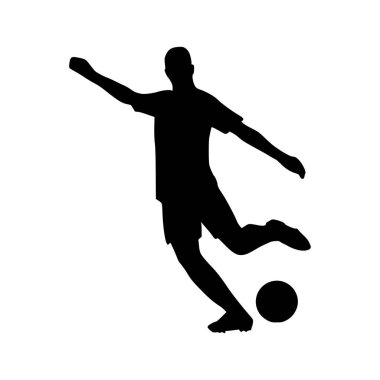 Futbolcu Silueti 'nin tasviri. Futbolcu