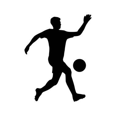 Futbolcu Silueti 'nin tasviri. Futbolcu
