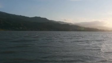 Gün batımı Limboto Gölü, Gorontalo