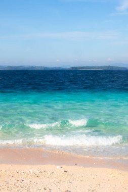 Berrak Okyanus Suları ile Tropikal Ada Plajı