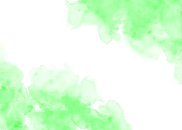 Grüne Aquarell Textur Hintergrund — Stockfoto