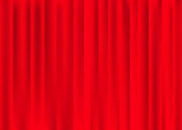 3D红色天鹅绒窗帘 — 图库照片