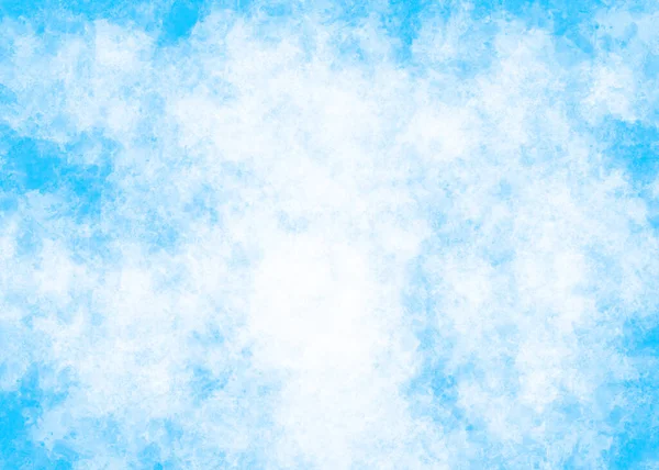 Niebieski Chmura Abstrakcyjny Akwarela Tekstury Tło — Zdjęcie stockowe
