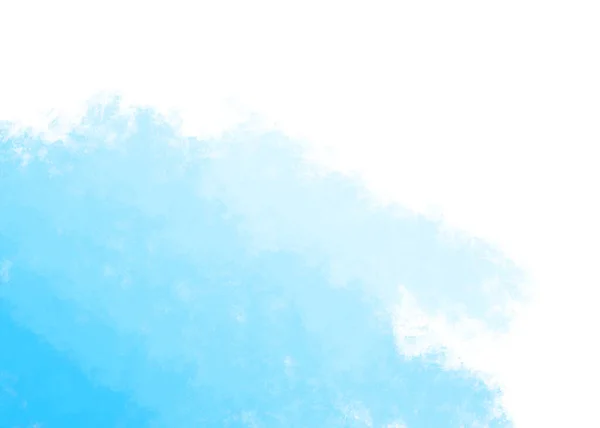 Mancha Azul Sobre Fundo Branco Pintados Mão Textura Aquarela Abstrata — Fotografia de Stock