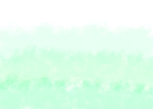 薄い緑色の質感 抽象的な手塗りの水彩背景 — ストック写真