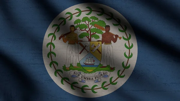 Bandeira Belize Acenando Vento Com Fundo Estilo — Fotografia de Stock