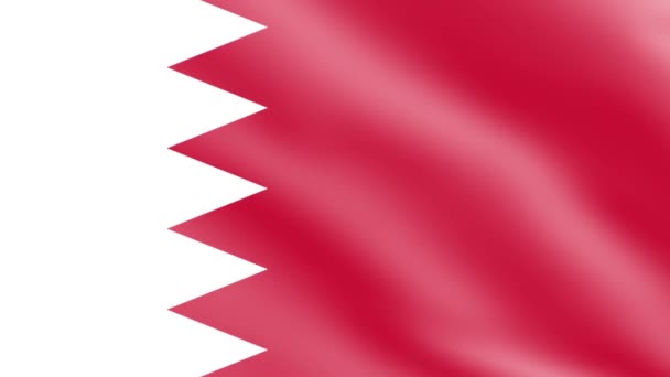 Bahreïn Agitant Drapeau Dans Vent Drapeau Agitant Animation Footage — Video