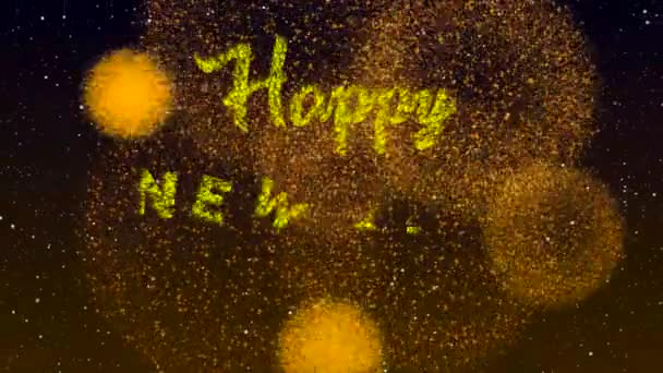 2023 Happy New Year 2023 Greeting Animated Fireworks Celebrate Background — 비디오