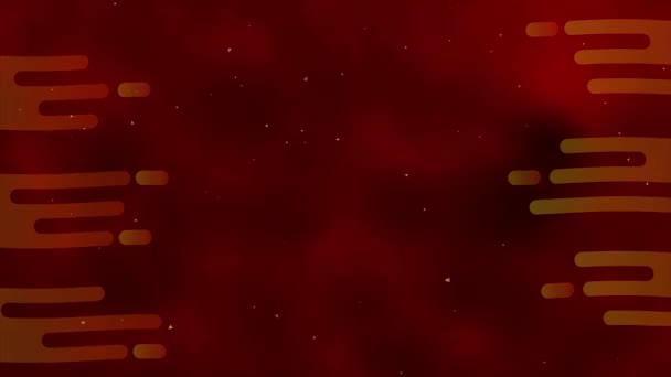 Chinese New Year 2023 Motion Graphic Abstract Background Dark Red — Stockvideo
