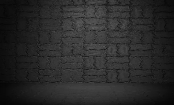 3Dグランジ壁のテクスチャ黒の背景 — ストック写真