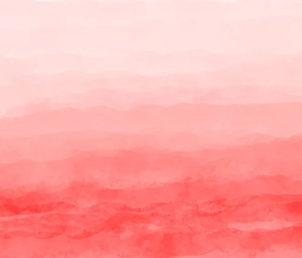 Pink Watercolor Background White Outline Sea Wave — Stock Photo, Image