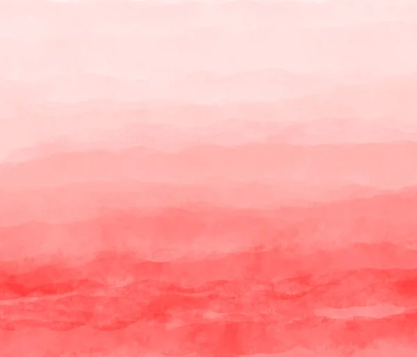 Рожевий Акварельний Фон Білим Контуром Морської Хвилі Ліцензійні Стокові Фото