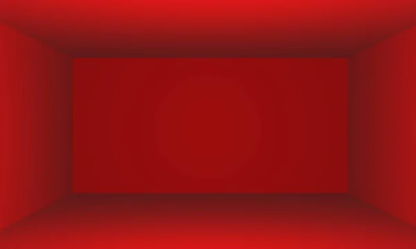 Красный Пустой Комнате Студии Градиентный Фон — стоковое фото