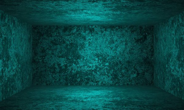 3D бетонная комната винтажный абстрактный фон 3D рендеринг