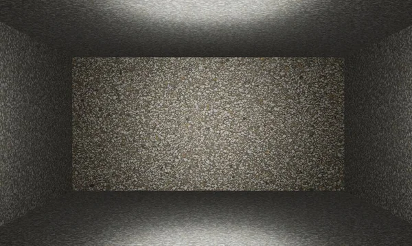 3Dレンダリングセメントルーム空の背景 — ストック写真