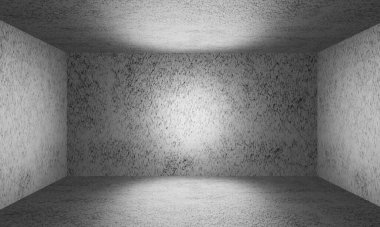 Modern grunge 3d duvar ve döşeme dokuma odası iç mimarisi