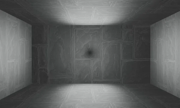 現代的なグランジ3D壁と床テクスチャルームインテリア — ストック写真