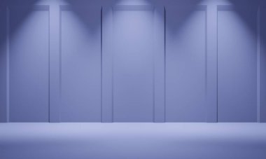Minimalist ve modern 3D stüdyo arkaplan tasarımı, düşük tuşlu ışıklandırma