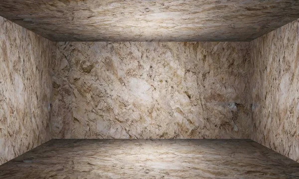 現代的なグランジ3D壁と床テクスチャルームインテリア — ストック写真