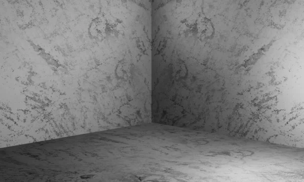 Beyaz Duvarları Olan Boş Odanın Köşesi — Stok fotoğraf