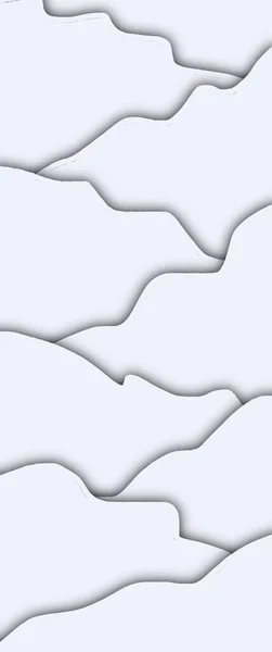 Beyaz Dalgalı Şekiller Kağıt Kesme Arkaplanı — Stok fotoğraf