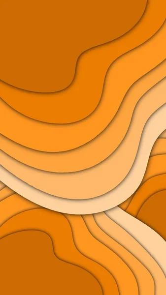 Анотація Апельсиновий Рідкий Папір Вирізати Фон — стокове фото