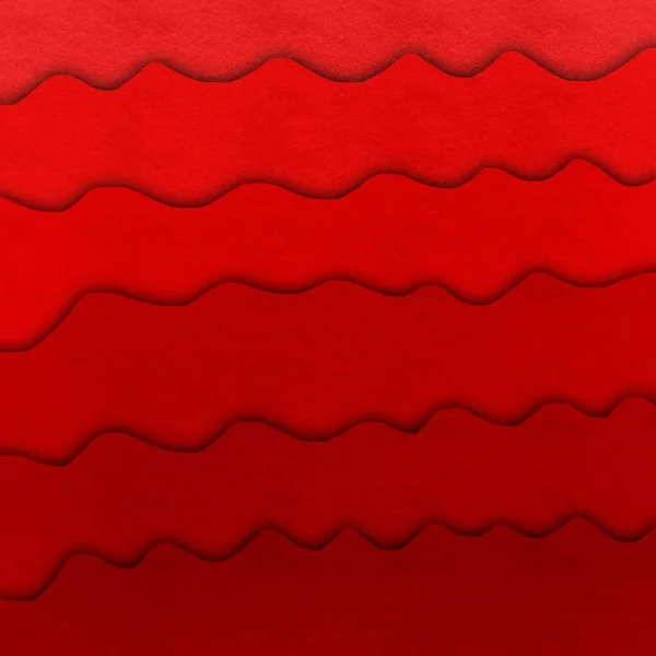 Fluido Vermelho Com Design Estilo Papercut — Fotografia de Stock