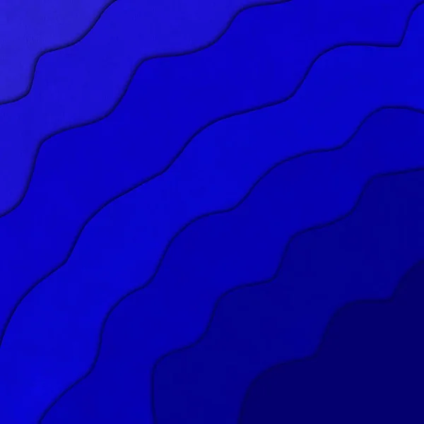 Blue Fluid Wave Background Papercut Style — Stock Photo, Image