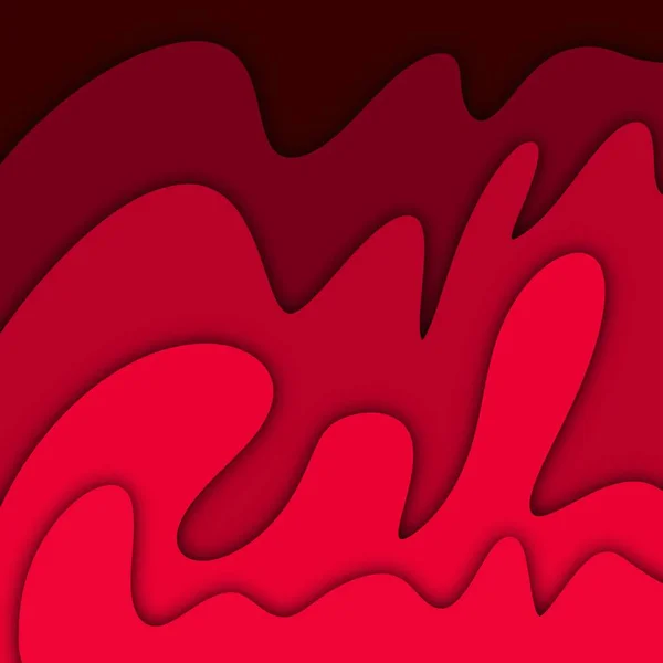 Rotes Papier Geschnitten Stil Hintergrund — Stockfoto