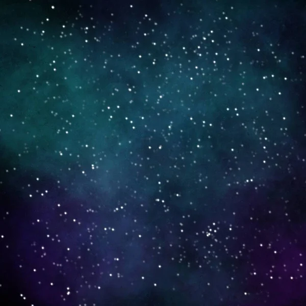 Resumo Nebulosa Azul Escuro Estrelas Fundo — Fotografia de Stock
